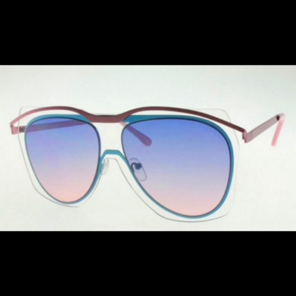 Aviator Sunglasses with Unique Double Lens 